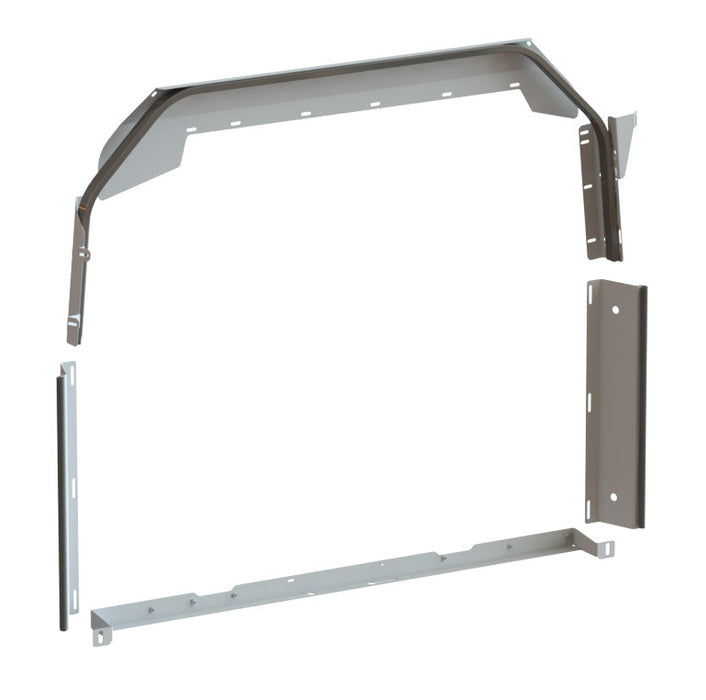 Steel Partition Mounting Kit, No-Drill